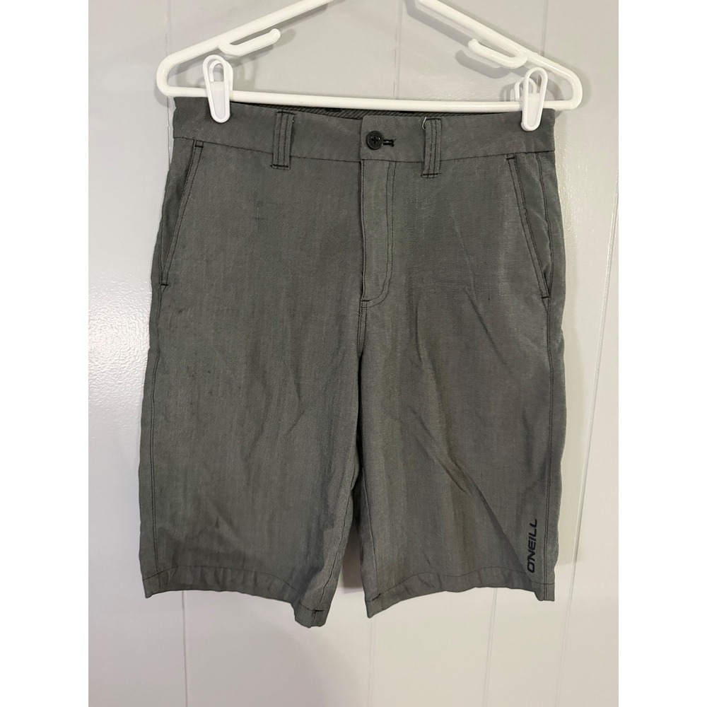 O'Neill Hybrid Shorts Mens 28 Grey Flat Front Stretch Surf Boardshorts